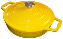 Zurrichberg Zbp 7187 Alacsony öntöttvas Edény Fedővel 26 Cm 3, 5 L Sárga