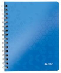 Leitz Spirálfüzet kockás LEITZ Wow A/5 80 lapos kék (46410036)
