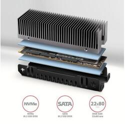 AXAGON SSD hűtő AXAGON CLR-M2XT, M. 2 SSD-hez (CLR-M2XT)
