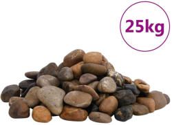 vidaXL vegyes színű csiszolt kavics 2-5 cm 25 kg (155332) - balena