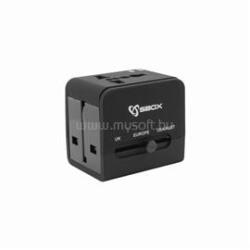 SBOX TA-23 univerzális utazó adapter (SBOX_TA-23) (SBOX_TA-23)