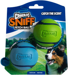 Chuckit! ! Chuckit! Sniff Fetch Ball Duo Pack kutyajáték - M méret: 2 x kb. Ø 6, 5 cm