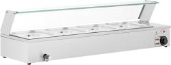 Royal Catering Bain marie - 4 GN 1/2 tartály - leeresztőcsap - üvegfedél (RCBM_GN1/2_3)