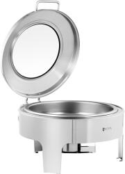 Royal Catering Chafing - kerek - Royal Catering - 5, 8 l - 1 fűtőanyagcella - megtekintőablak (RCCD-RT15_6L)