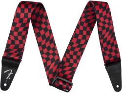 Fender Wavy Checkerboard Polyester Strap Red