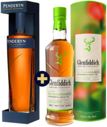 PENDERYN Portwood Single Malt Welsh Whiskey 0, 7l 46% GB + Glenfiddich Orchard Experience 0, 7l 43%