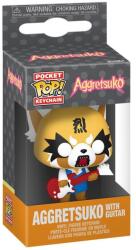 Funko POP! Aggretsuko - Aggretsuko w/Guitar kulcstartó (FU80390)