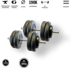 GazoFitness GazoFitness® Kézi Súlyzó 2x23Kg(46Kg)