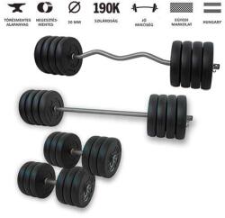 GazoFitness GazoFitness® Hardcore Szuperszett 119 Kg /150 cm hosszú egyenes ruddal/ - gazofitness