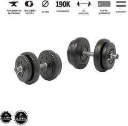 GazoFitness GazoFitness® Kézi Súlyzó 2 x 8 Kg (Össz: 16Kg)