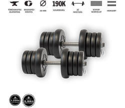 GazoFitness GazoFitness® Kézi Súlyzó 2_13, 5Kg(27Kg) - gazofitness - 23 990 Ft