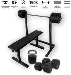 GazoFitness GazoFitness®Állvány + Pad + Hardcore Csomag+ Kettlebell /Össz 88, 5 Kg /