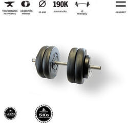 GazoFitness GazoFitness® Kézi Súlyzó 23 Kg