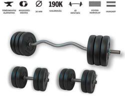 GazoFitness GazoFitness® Hardcore Szett Francia Rudas 54 Kg