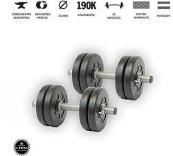 GazoFitness GazoFitness® Kézi Súlyzó 2 x 5, 5 Kg (Össz: 11 Kg)