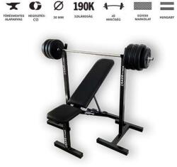 GazoFitness GazoFitness®Mobil Állvány +Dönthető Pad+ Kétkezes súlyzó /Össz 37kg/