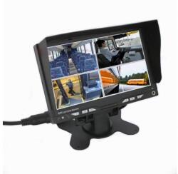 ABM 7″ monitor 4 videó bemenetes, 800x480, 12-24V (ABM-MON-7005A-480p)
