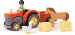 Tender Leaf Dřevěný traktor s koníkem Farmyard Tractor (TL8485)