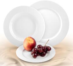 ROTBERG Basic 22cm 6db-os porcelán mélytányér szett, fehér (1201BAS001) (1201BAS001)