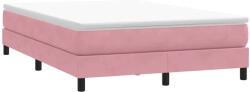 vidaXL rózsaszín bársony rugós ágy matrac nélkül 140x210 cm (3315830) - pepita