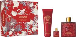 Versace Eros Flame SET: edp 100ml + edp 5ml + tusfürdő gél 150ml férfi parfüm