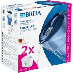 BRITA Starter pack cana filtranta Brita Marella XL, 3.5L, albastra + 2 filtre Maxtra PRO (4006387109097)