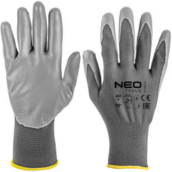 NEO TOOLS Munkakesztyű, poliuretán bevonatú poliészter, 4131X, 10, Rendelési egység: 12db (97-646-10) - olaj