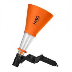 NEO TOOLS Tölcsér, 125mm, univerzális rögzítőkonzollal, vegyszerálló (10-808)
