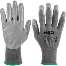 NEO TOOLS Munkakesztyű, poliuretán bevonatú poliészter, 4131X, 8, Rendelési egység: 12db (97-646-8) - olaj