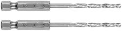 GRAPHITE Csigafúró, 1/4" hatszög szárral, HSS DIN 338, 3, 2mm, 2db/cs (54T703) - olaj