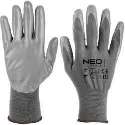 NEO TOOLS Munkakesztyű, poliuretán bevonatú poliészter, 4131X, 9, Rendelési egység: 12db (97-646-9) - olaj