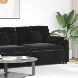 vidaXL fekete moduláris kanapé karfás végmodul párnákkal 100 cm (4104404)