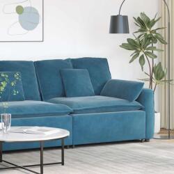 vidaXL kék moduláris kanapé karfás végmodul párnákkal 100 cm (4104398)