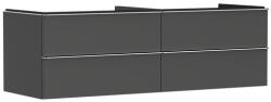 Hansgrohe Xelu Q Konzolos mosdószekrény 4 fiókkal 1560/550 mosdótálakhoz, króm fogantyú/matt szürke gyémánt 54091000 (54091000)