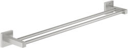 GROHE QuickFix Start Cube dupla törölközőtartó 600 mm, rozsdamentes acél hatású 41104DC0 (41104DC0)