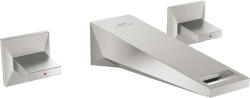 GROHE Allure Brilliant fali 3-lyukas mosdócsaptelep M-es méret, rozsdamentes acél hatású 20628DC0 (20628DC0)