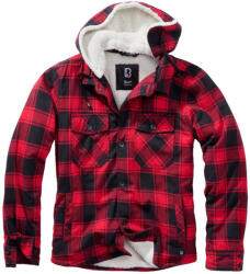 Brandit Lumberjacket geacă cu glugă, roșu-negru