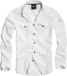 Brandit Cămașă cu mânecă lungă Slim Fit, albă
