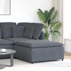 vidaXL sötétszürke moduláris kanapé lábzsámoly modul 100x100x48 cm (4104490)