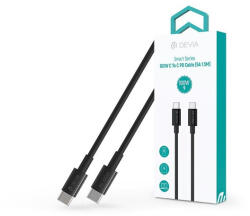 DEVIA ST111110 Smart Series 1, 5m 100W Type-C/Type-C fekete adat- és töltőkábel (ST111110) - haztartasibolt