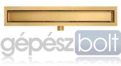 AREZZO design design 2in1 800 mm-es rozsdamentes acél folyóka, szálcsiszolt arany (AR-800DBG) - gepeszbolt