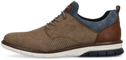 RIEKER Pantofi barbati, Rieker, 14450-64-Bej, casual, piele ecologica, cu talpa joasa, bej (Marime: 42)