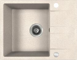 Kuchinox Laut, 1 rekeszes gránit mosogató 560x440x174 mm + szifon, bézs, LAV-SBZ_413Y (LAV-SBZ_413Y)