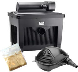 Pontec MultiClear 25000 tószűrő szett - 24 W UVC lámpa - pondomax eco 8000 szűrőtápláló szivattyúval + szűrőindító baktériummal (P93275-baci)