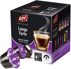 Café René | Lungo Forte - 16 capsule compatibil Dolce Gusto