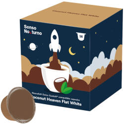 Senso Nocturno | Coconut Heaven Flat White - 16 capsule compatibil Dolce Gusto