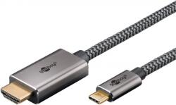 Goobay Cablu USB type C la HDMI 4K60Hz T-T 2m brodat, Goobay G75700 (G75700)