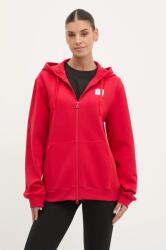 Giorgio Armani felső piros, női, nyomott mintás, kapucnis, AF12116.7X000044 - piros S
