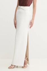Elisabetta Franchi szoknya fehér, maxi, egyenes, GO10151E2 - fehér 36