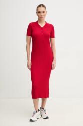 Pepe Jeans ruha PATRICIA piros, midi, testhezálló, PL953730 - piros S